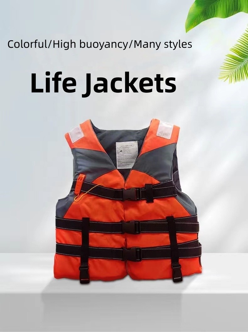 Red blue orange Yamaha life jacket Solas approved lifejacket marine approved swim vest