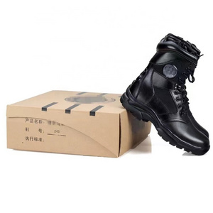 OEM top sale black high cut outdoor safety boots Tactical Boots Combat Boots steel toe function shoes