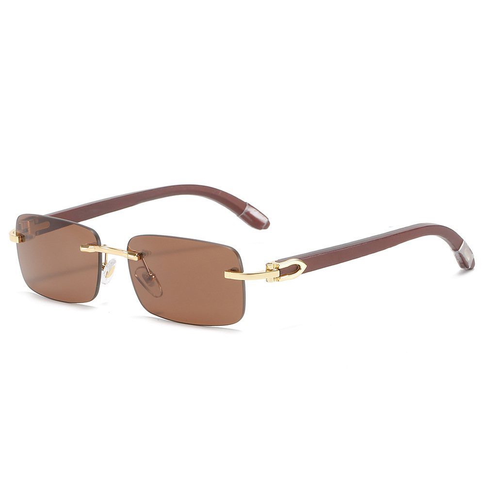 2024 new luxury brand Carteir Fashion Designer Sunglasses Men Wood Leg Sunglasses