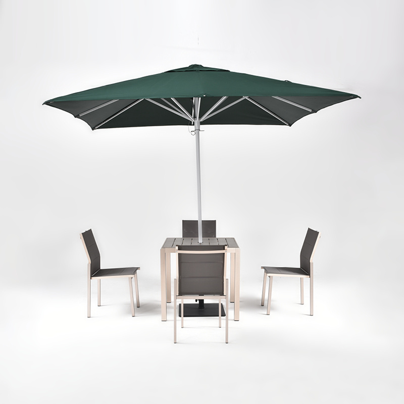 Coets parasol Restaurant outdoor table and chair set with parasol hole umbrella for Outdoor restaurant  Dining  set