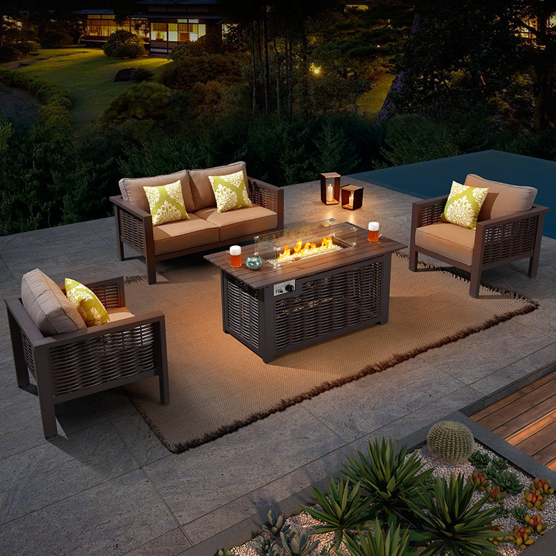 sigarten outdoor living rattan wicker furniture outdoor furniture and fire pit