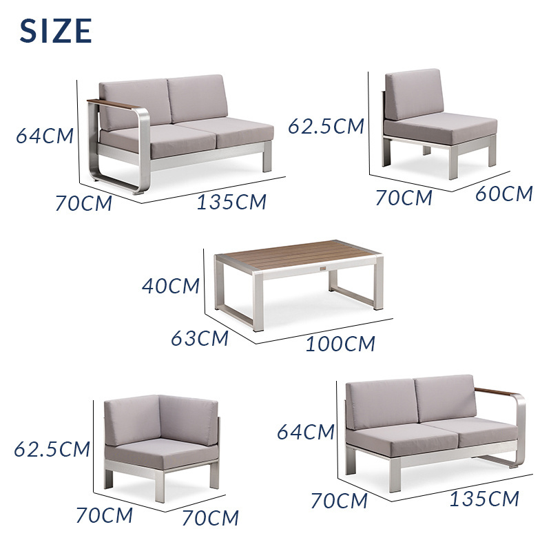 balcony furniture outdoor luxury outdoor furniture sofa set aluminum outdoor sofa garden outdoor furniture set garden sofas