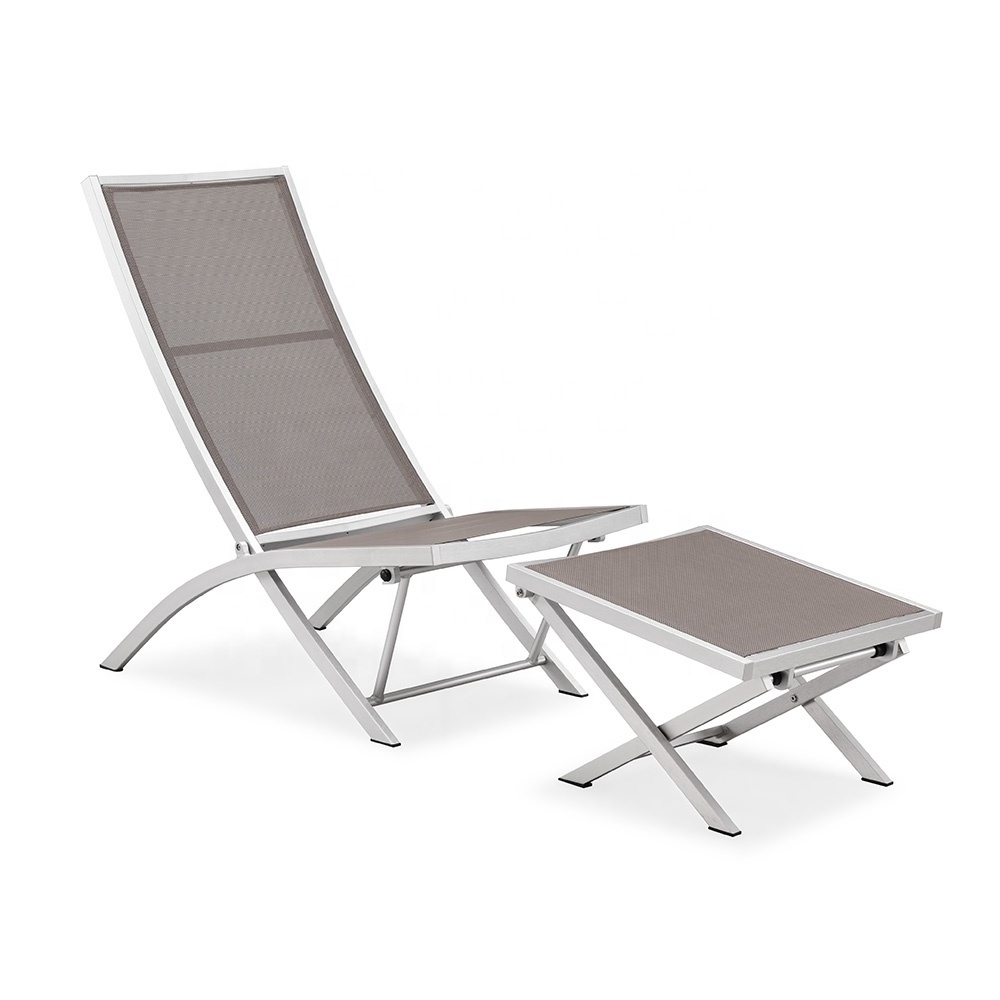 Outdoor furniture folding beach swimming chaise lounge chairs pool outdoor sun lounger from Coets