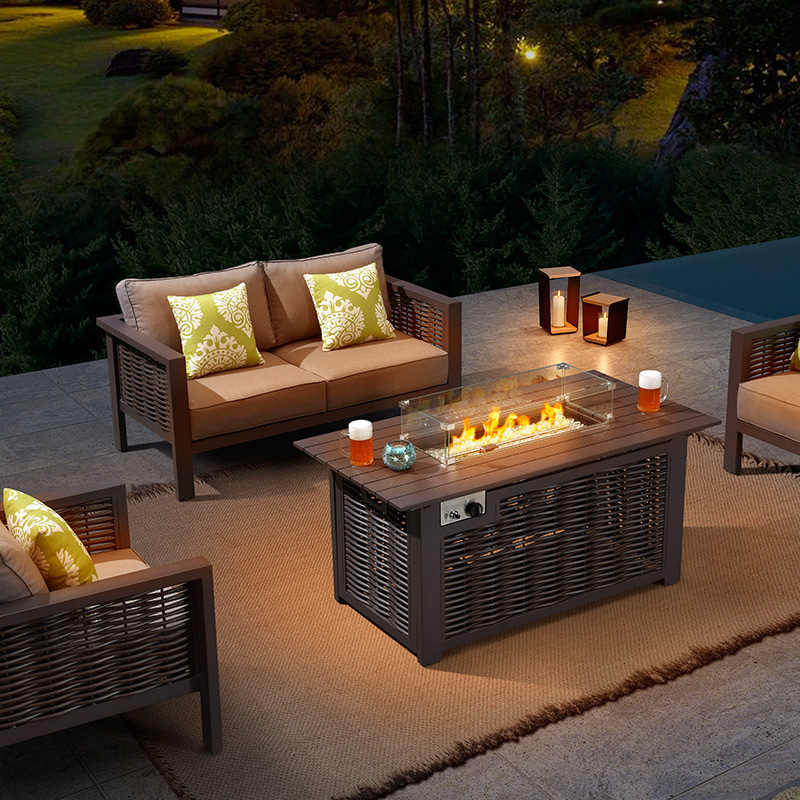 sigarten outdoor living rattan wicker furniture outdoor furniture and fire pit