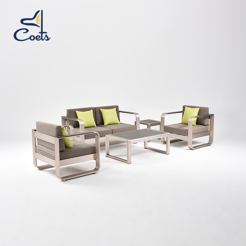 Coets Patio Furniture High And Low Temperature L Shape Corner Sofa Outdoor With Coffee Table