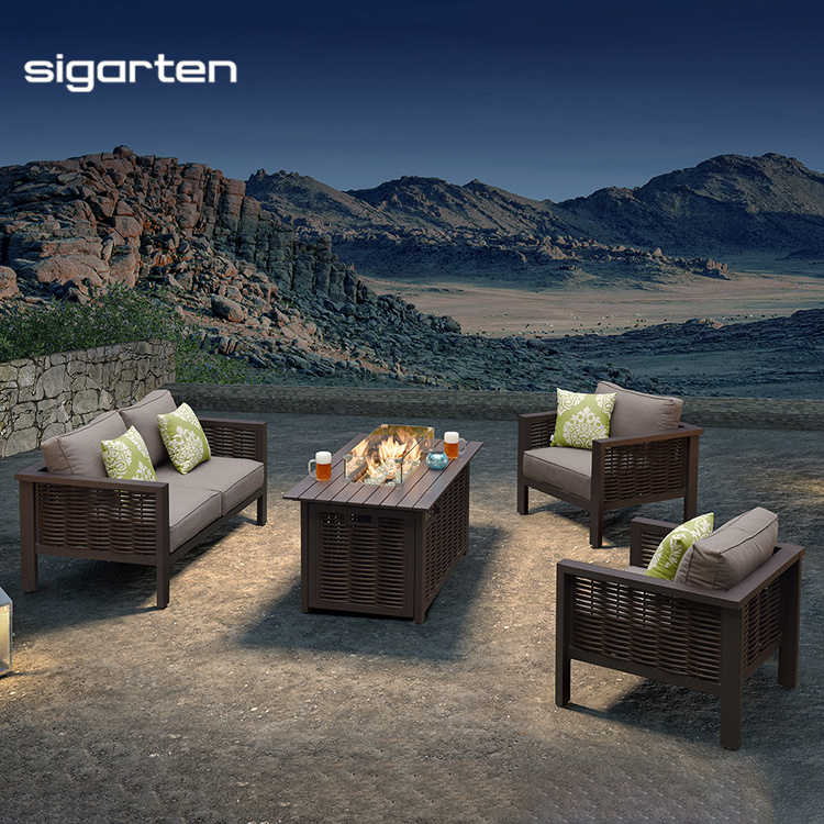 sigarten outdoor living rattan wicker furniture outdoor furniture and fire pit