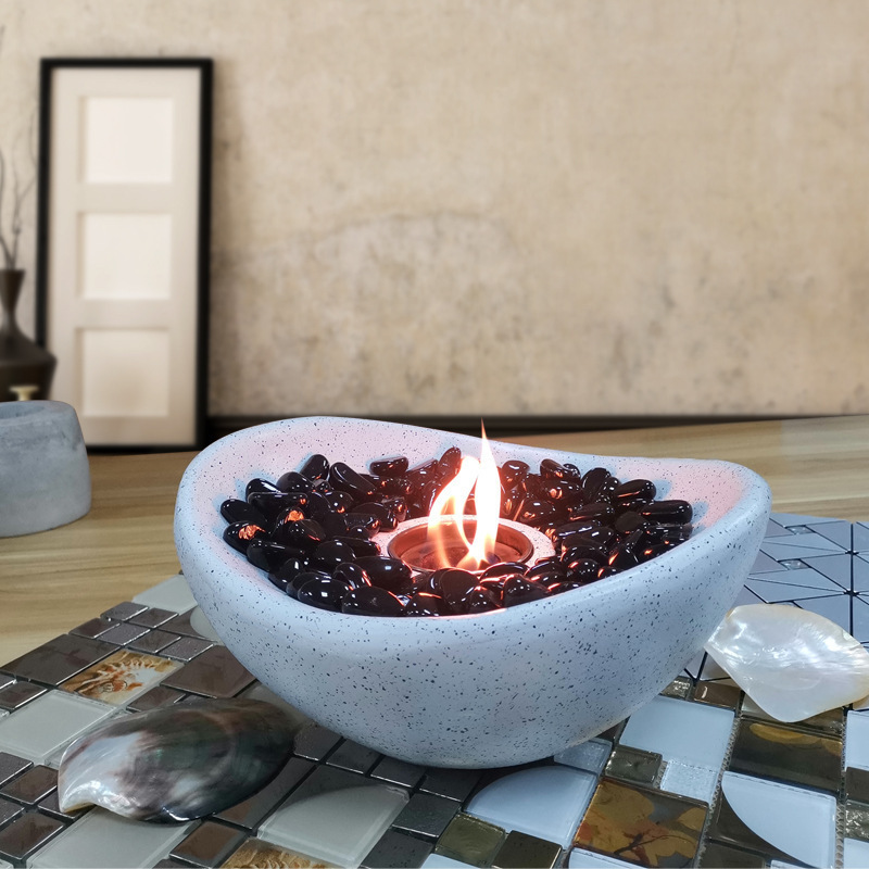 Outdoor Indoor Portable Personal Bowl  Tabletop Alcohol Fireplace Fire Pit