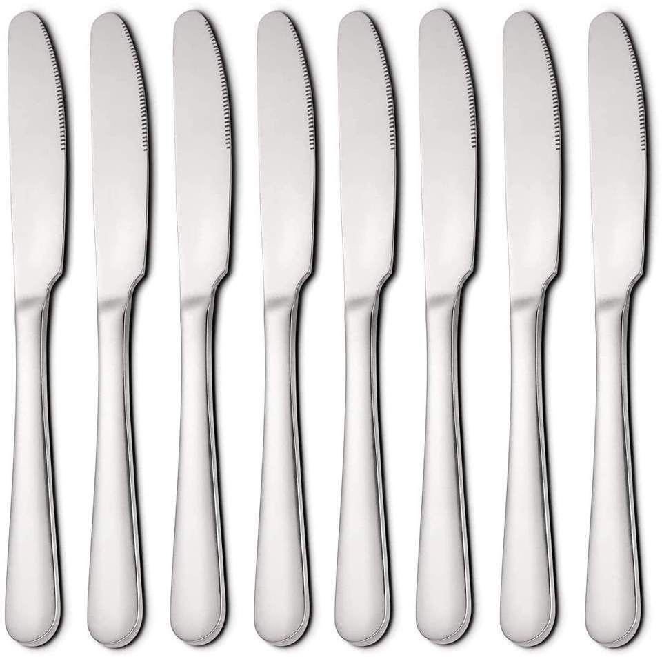 Manufacture Restaurant Hotel Flatware Silverware Metal Cutlery Butter Steak Bread Stainless Steel Dinner Table Knife Set