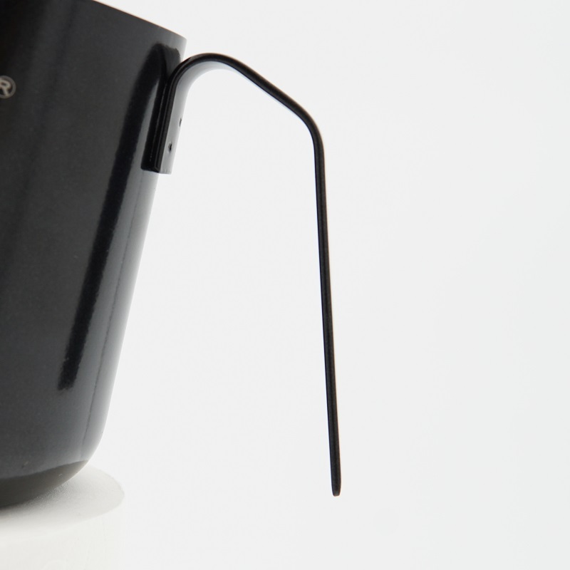 Custom Unique Design Latte Art Espresso Black Stainless Steel Frother Barista Pitcher Milk Jug