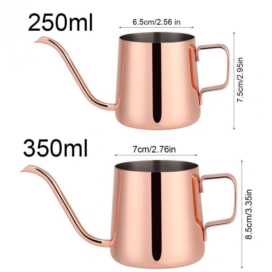 Brewing Mini 250ml 350ml 600ml Stainless Steel Handle Tea Spout Coffee Pot Drip Pour Over Gooseneck Coffee Kettle