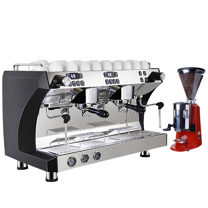 Profesional Italian E61 Other Coffee Makers 2 Group Semi Automatic Commercial Coffee Espresso Machine With Milk Frother