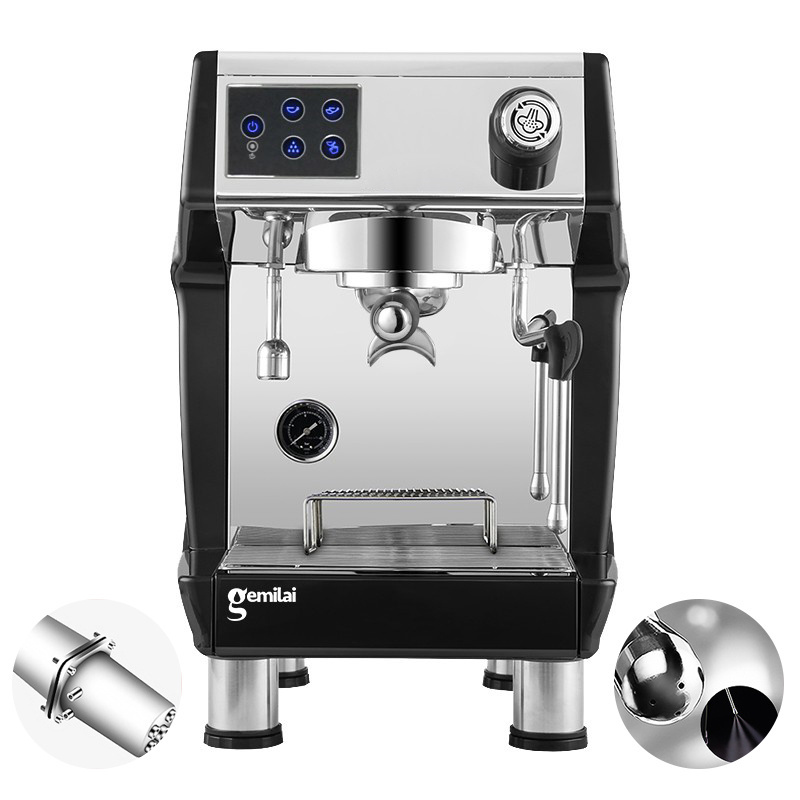 220V All Kind Cafetera Espresso Italian Commercial Gemilai Commercial 1 Groups Commercial Coffee Machine for Sale