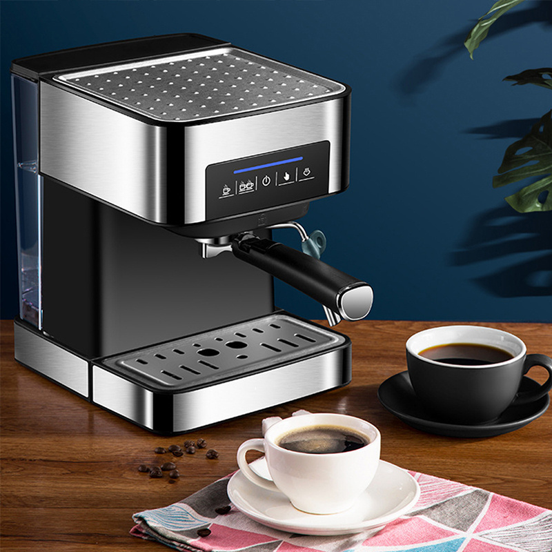 Professional Mesin Kopi Commercial 15 Bar Single Group Price Small Home Italian Coffee Maker Espresso Machine With Milk Frother