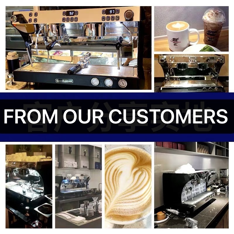 9 Bar Coffee Maker Machine Best Commercial Dual Boiler Espresso Machine with Milk Frother