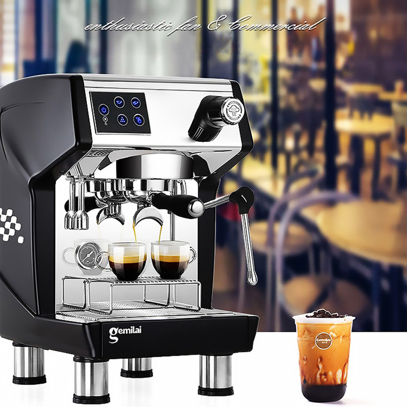 220V All Kind Cafetera Espresso Italian Commercial Gemilai Commercial 1 Groups Commercial Coffee Machine for Sale