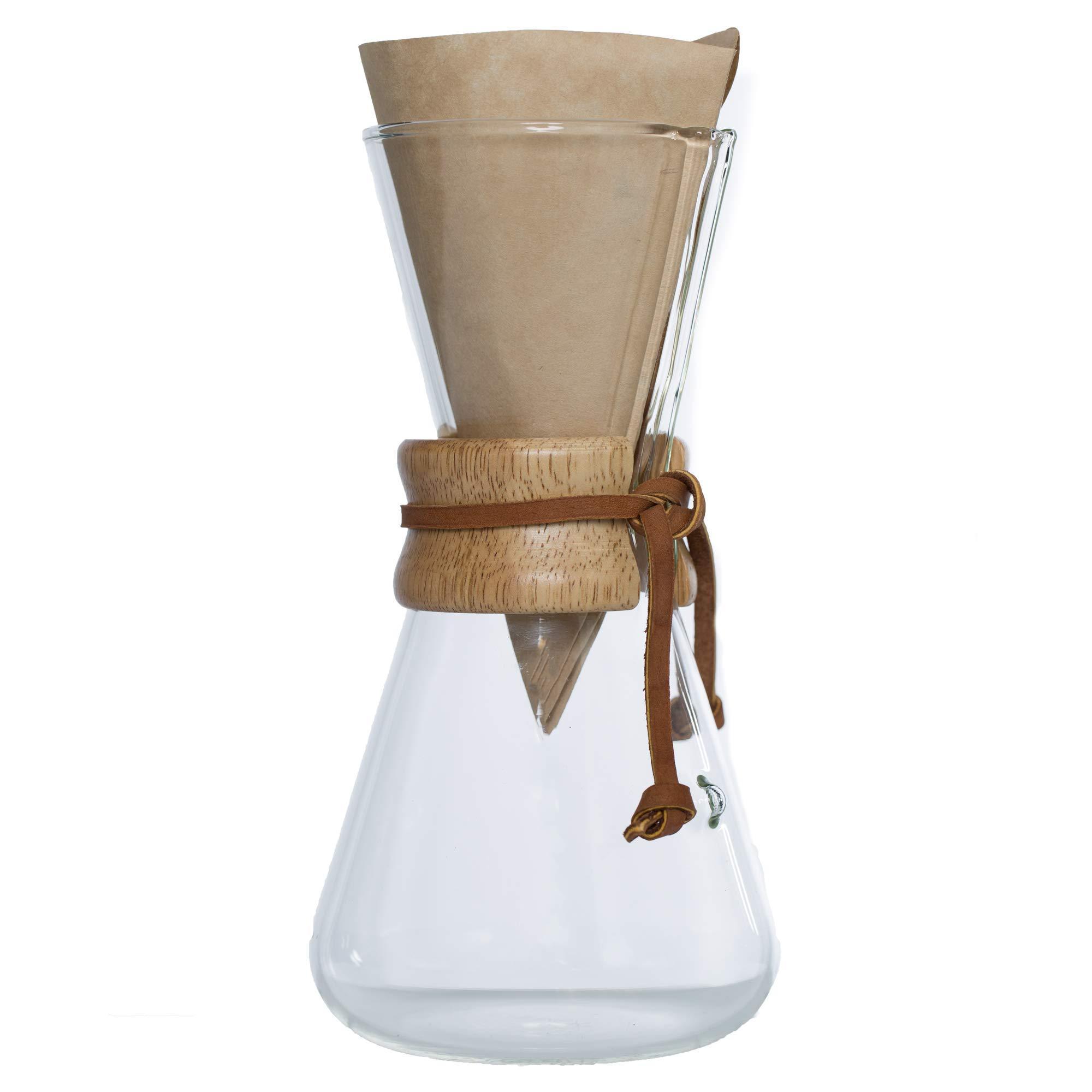 Lid Drip Stand 6-cup Classic Series Vork Kettle 1-3 Wood Neck Glass 4 Cup Coffee 800 Ml Chemex Pour Over Coffee Maker