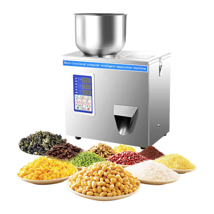 50g-5000g Intelligent Automatic Coffee Chili Spice Dispensing Granule Powder Filling Machine Food Packaging Filling Machines