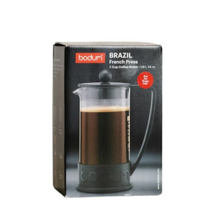 Premium Bodum Brazil French Press Coffee Maker 3/8/12 Cups Black Heat Resistant Permanent Filter Cafetiere