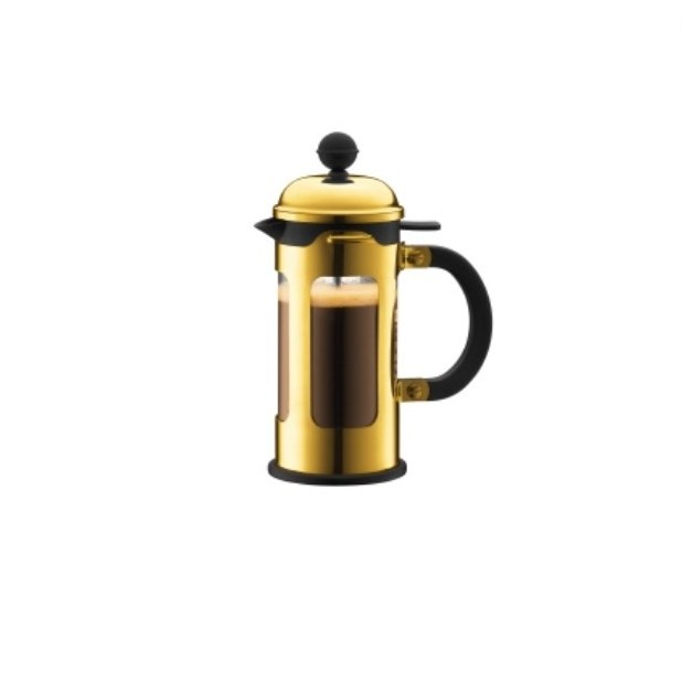 Premium Bodum Chambord French Press Coffee Maker 3/4/8 Cups Gold Stainless Steel Heat Resistant Permanent Filter Cafetiere