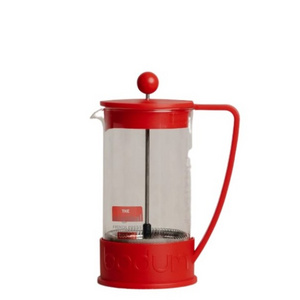 Premium Bodum Brazil French Press Coffee Maker 3/8/12 Cups Red Heat Resistant Permanent Filter Cafetiere