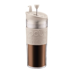 Bodum Original White Travel Press Coffee Maker 0.35 l 12 oz with Double Wall For Hot Temperatures For Wholesale