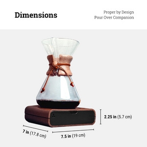 Best pour over coffee maker chemex leather neck handle  pour over coffee recipe for Chemex