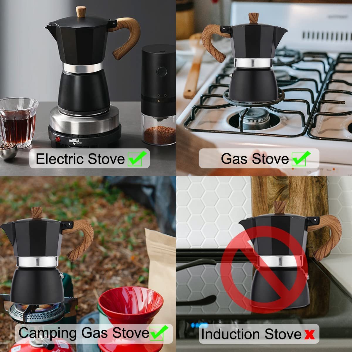 2022 Maker 1 4 Cup Safety 3 And 6 Cups Italy Coffee Stove Bialetti Express Individuals Moka Pot