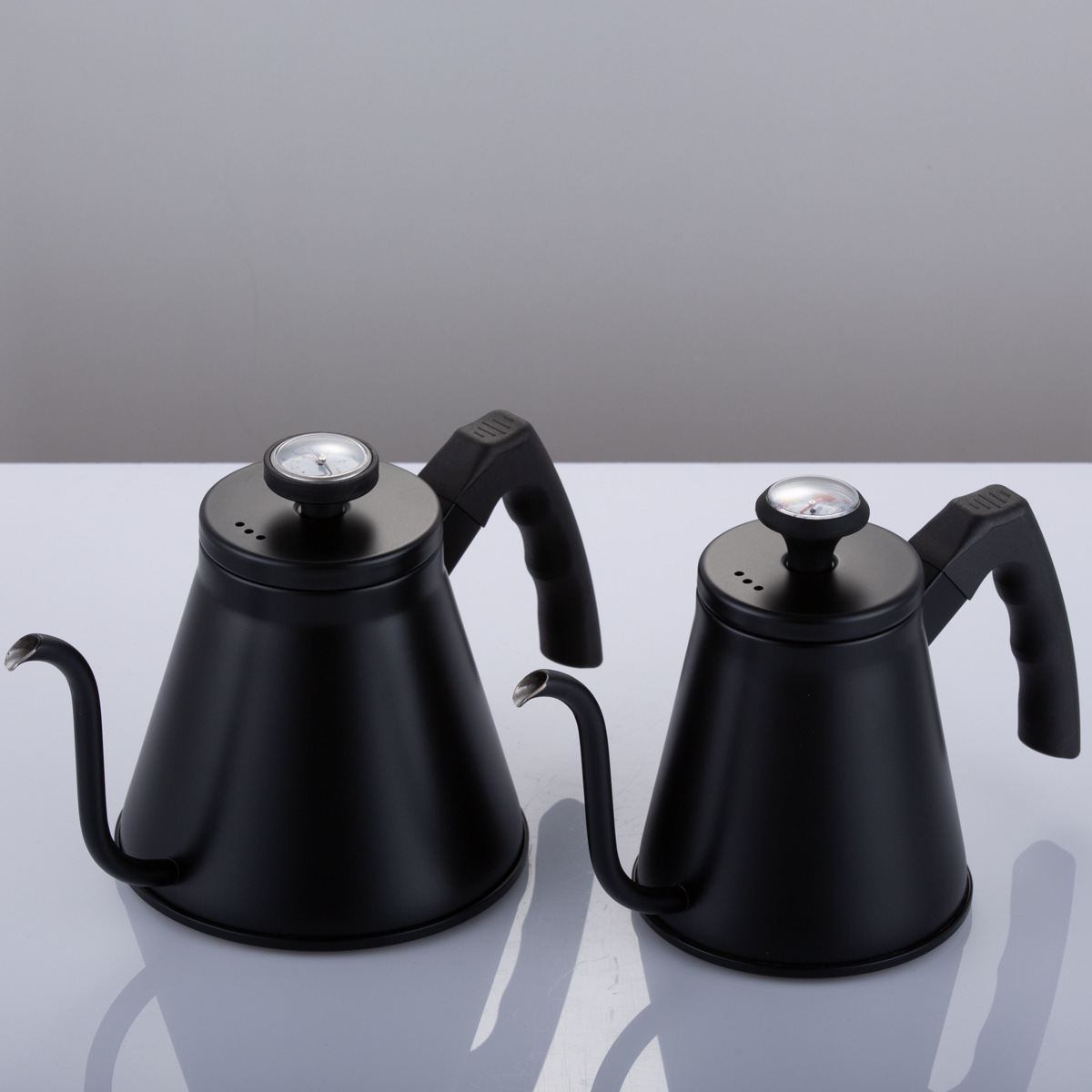 304 Stainless Steel Black Coating Stainless Turkish Drip Tea Hand Pour Over Gooseneck Kettle Wholesale Office Arabic Coffee Pot