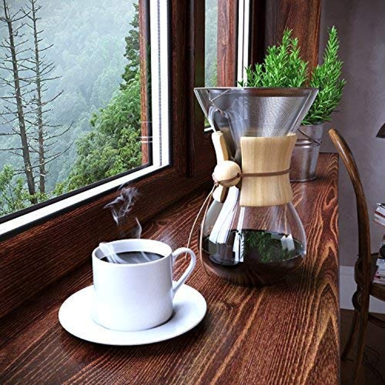 Small Dongi Dipo 3 Cup Cafetera Espreso Coff Polo Dripper Brewer 600Ml Coffee Maker Classic Glass Set Pour Over Chemex Pot