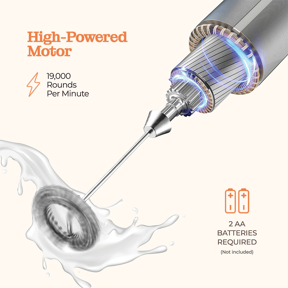 Yoshan Portable Mini Coffee Frother Espumador De Leche Cafe Foam Maker Egg Beater Handheld Electric Coffee Mixer Milk Frother