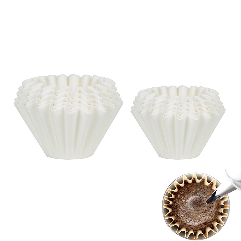 Coffee Filters 1-4 Cup for Pour Over Coffee Dripper and Coffee Maker F250 White