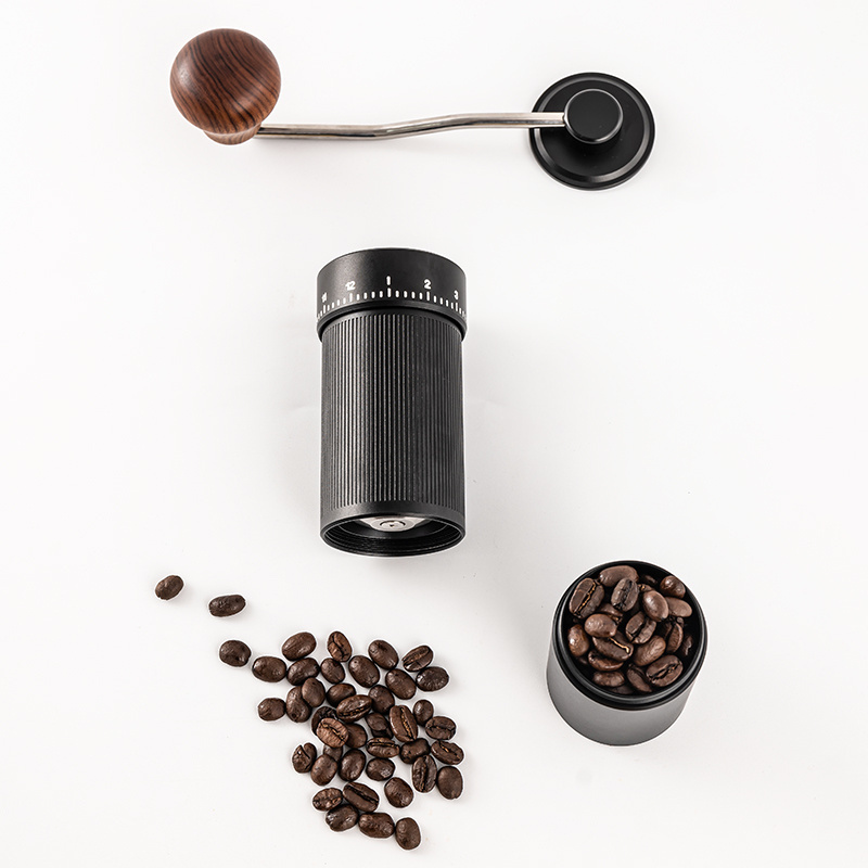 Manual Coffee Grinder Coffee Burr Grinder with Grinding Settings Portable Mini Coffee Grinder for Office Travel Camping