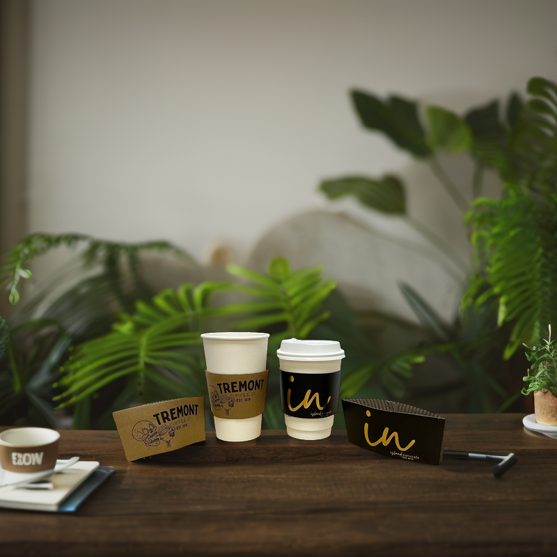 AT PACK 12oz Eco-Friendly Double Wall Kraft Paper Cups for Hot Tea and Coffee Custom Logo for Food and Craft Use