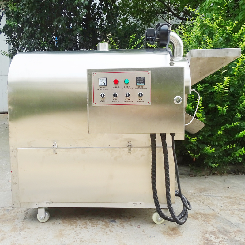 Peanut roaster machine industrial seeds roaster electric coca beans roasting machinery equipment