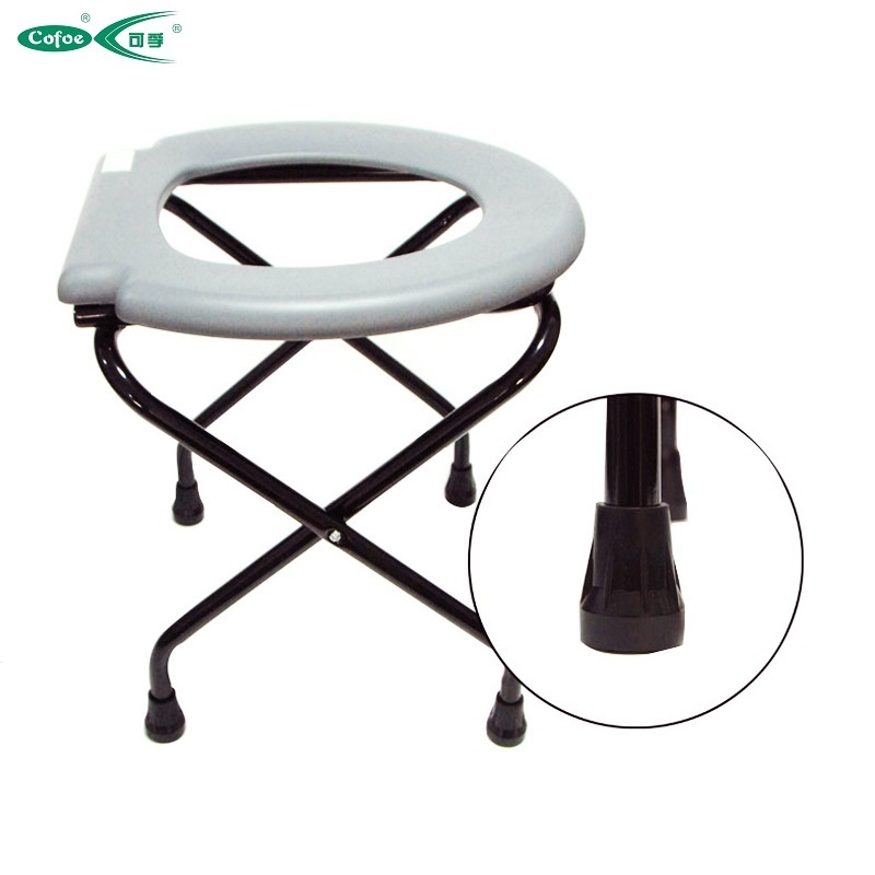 Cofoe Home Care Lightweight Folding Steel Toilet Commode Chair