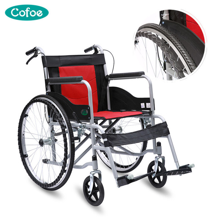 Top Sale Stainless Steel  Lightweight Folding Manual Wheelchair