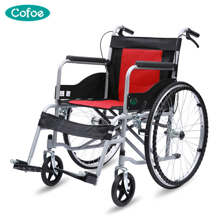 Top Sale Stainless Steel  Lightweight Folding Manual Wheelchair