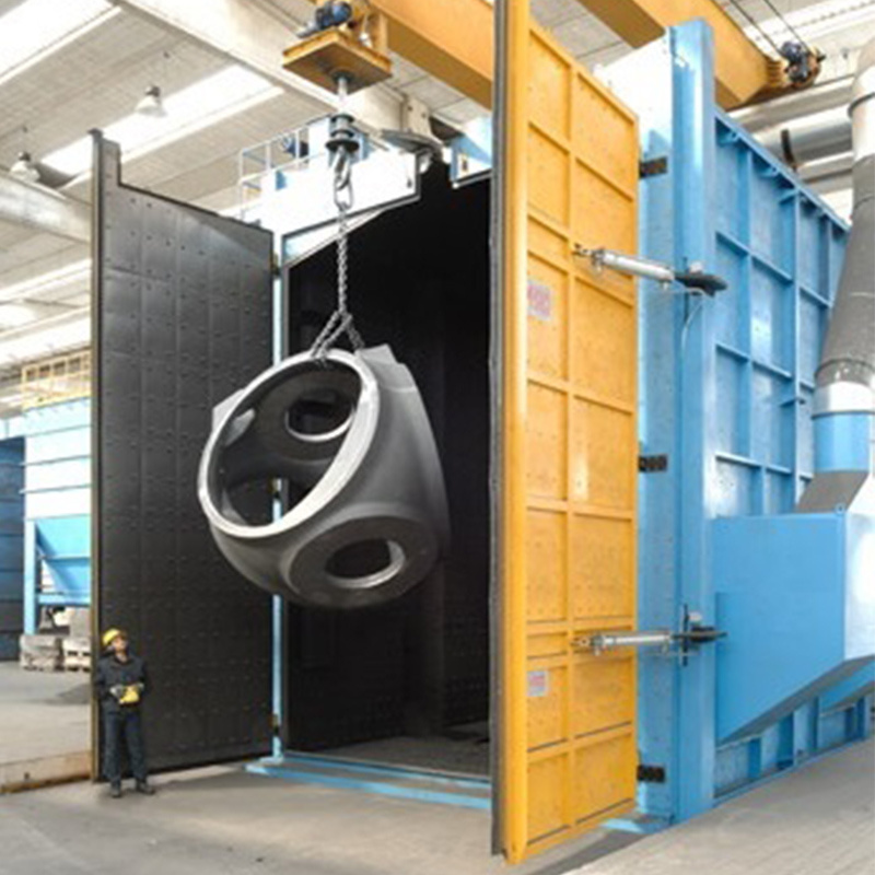 Overhead Type Vehicle Sand Blasting Equipment Hanger Tyre Rim Surface Type Shot Blasting Machine