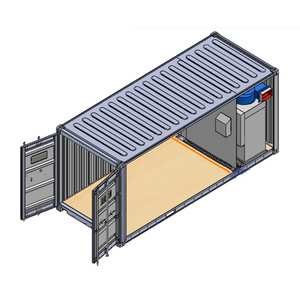 Portable Container Steel Cleaning Sand Blasting Room Shot Peening Painting Booth For Sale