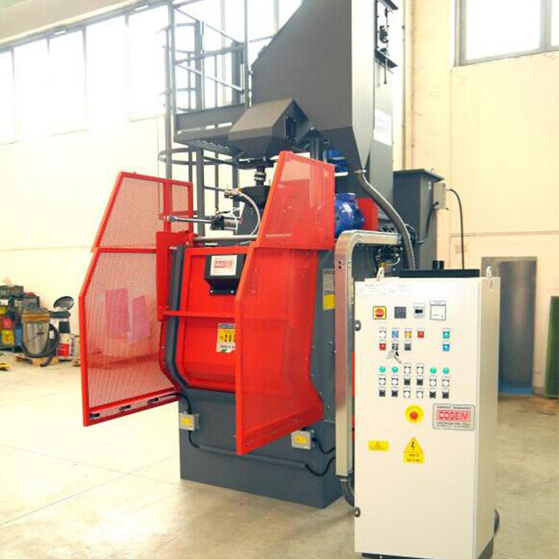 Steel Car Alloy Wheel Sandblasting Machinery Equipment Blaster Rubber Track Shot Blasting Machine