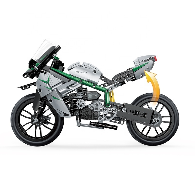 COGO Technic Assemble Toy Educational Kid Building Block Motorcycle Kids Assemble Build Block Toys