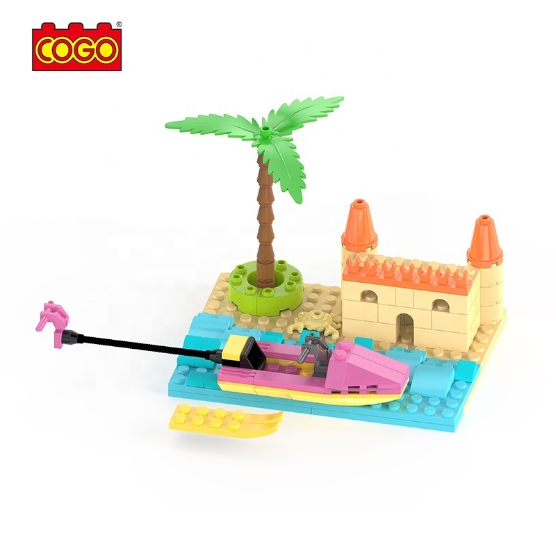 COGO 1200pcs Classic  ABS Building Blocks Sets DIY Bricks education Toy Compatible Building Block Toys