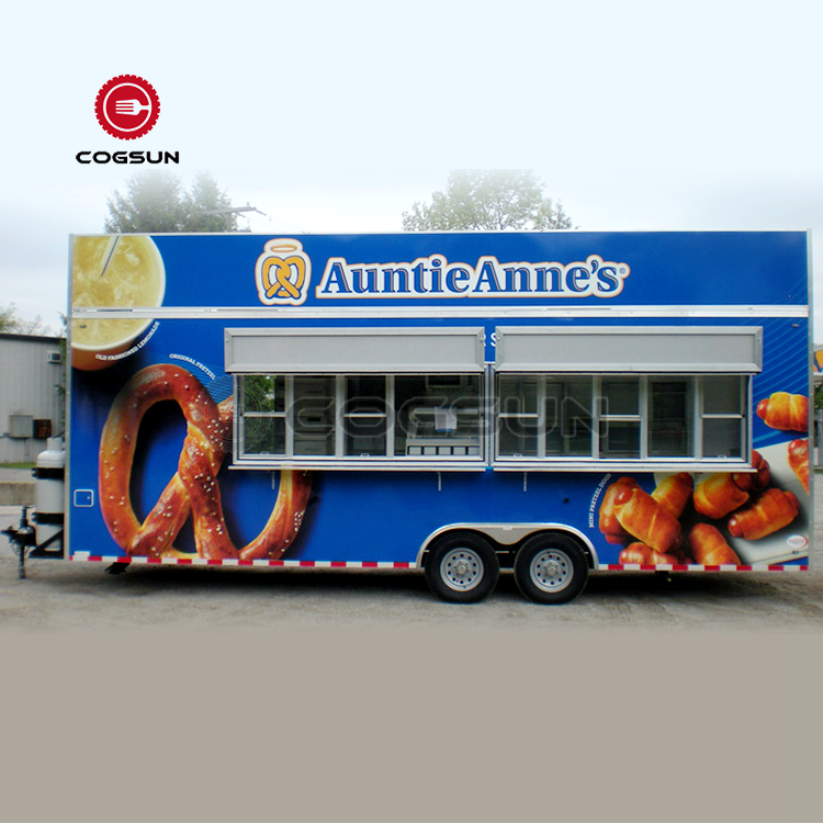 Mobile Hot Dog Donut Slush Coffee Trailer BBQ Pizza Ice Cream Truck Food Shop Remolque Food Truck Trailer Fully Equipped