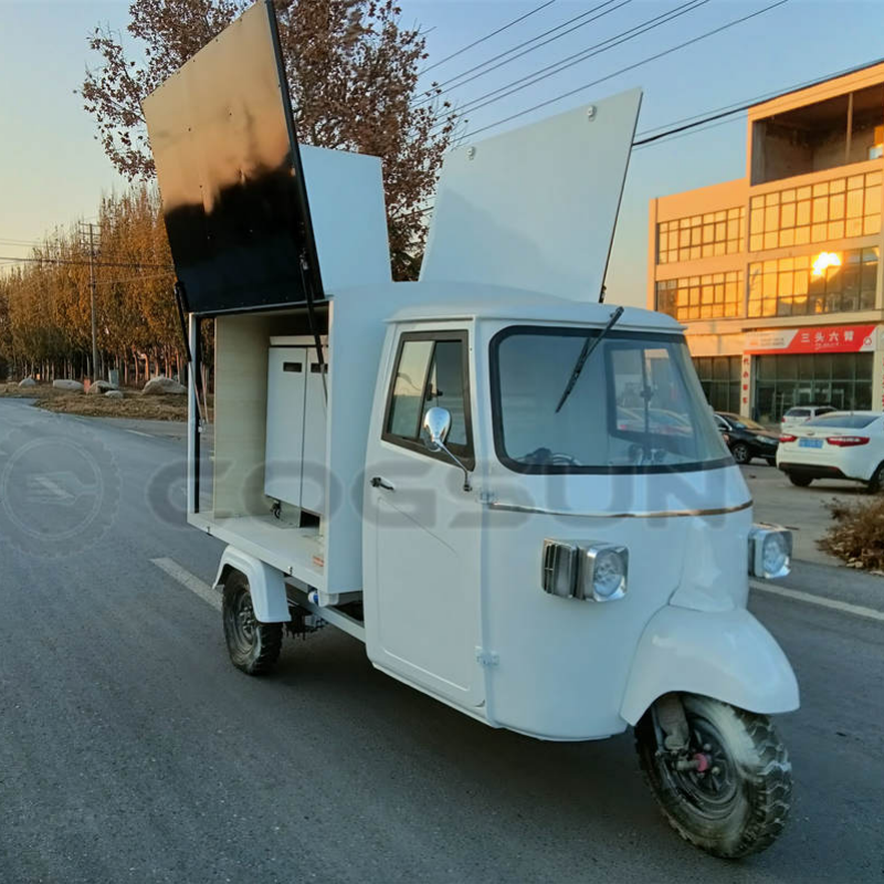 3 Wheel Electric Tricycle Cogsun Food Piaggio Ape Beer Bar Truck for Sale Stainless Steel Buy Bar Carts from France Customized