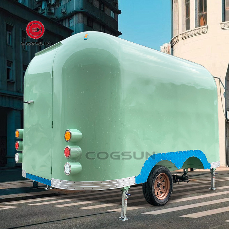 BBQ Ice cream Scooter Food Vending Truck Concession Street Fast Mobile Airstream Food Trailer For Sale