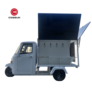 3 Wheel Electric Tricycle Cogsun Food Piaggio Ape Beer Bar Truck for Sale Stainless Steel Buy Bar Carts from France Customized