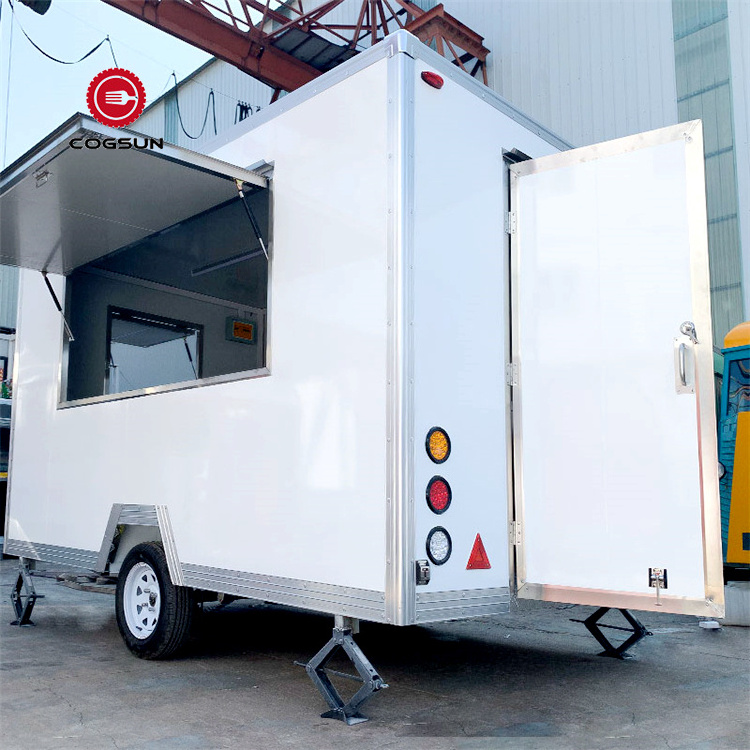 Mobile Cute Small Mini Food Shopping Cart Coffee Food Truck With Umbrella Mobile Food Cart Trailer