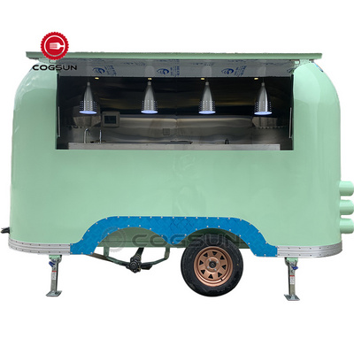 BBQ Ice cream Scooter Food Vending Truck Concession Street Fast Mobile Airstream Food Trailer For Sale