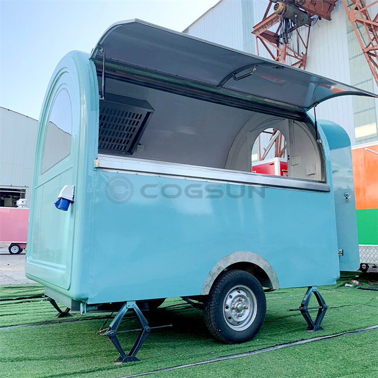 Factory Price Burger Van Dining Car Food Trucks Fast Food Mobile Cart Kiosk Fiberglass Small Snack Cart