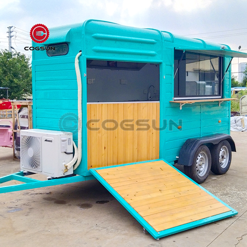 2024 New Design Vintage Concession Coffee Carts Mobile Food Horse Bar Trailer with Full Equipment